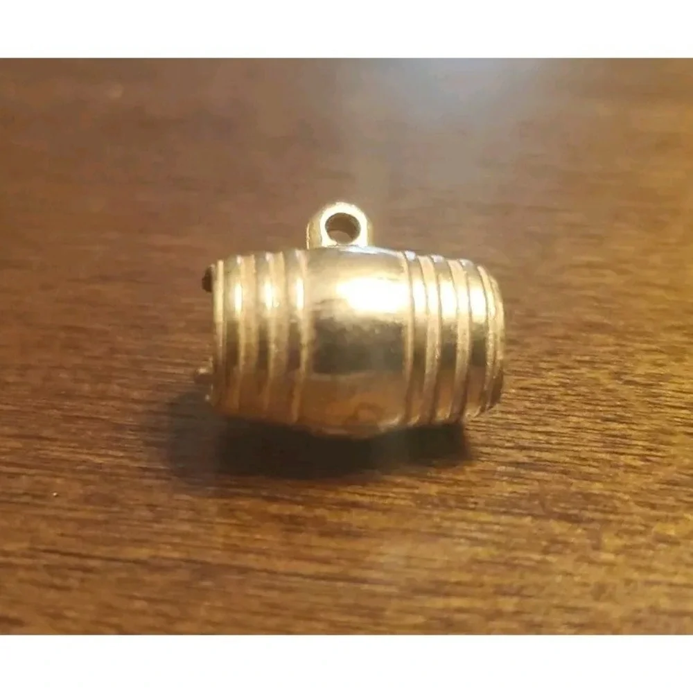 Vintage Seagrams‎ Ancient Bottle Gin Barrel Charm or Pendant Tiny